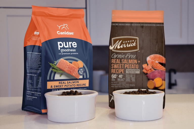 Merrick dog food shop salmon and sweet potato